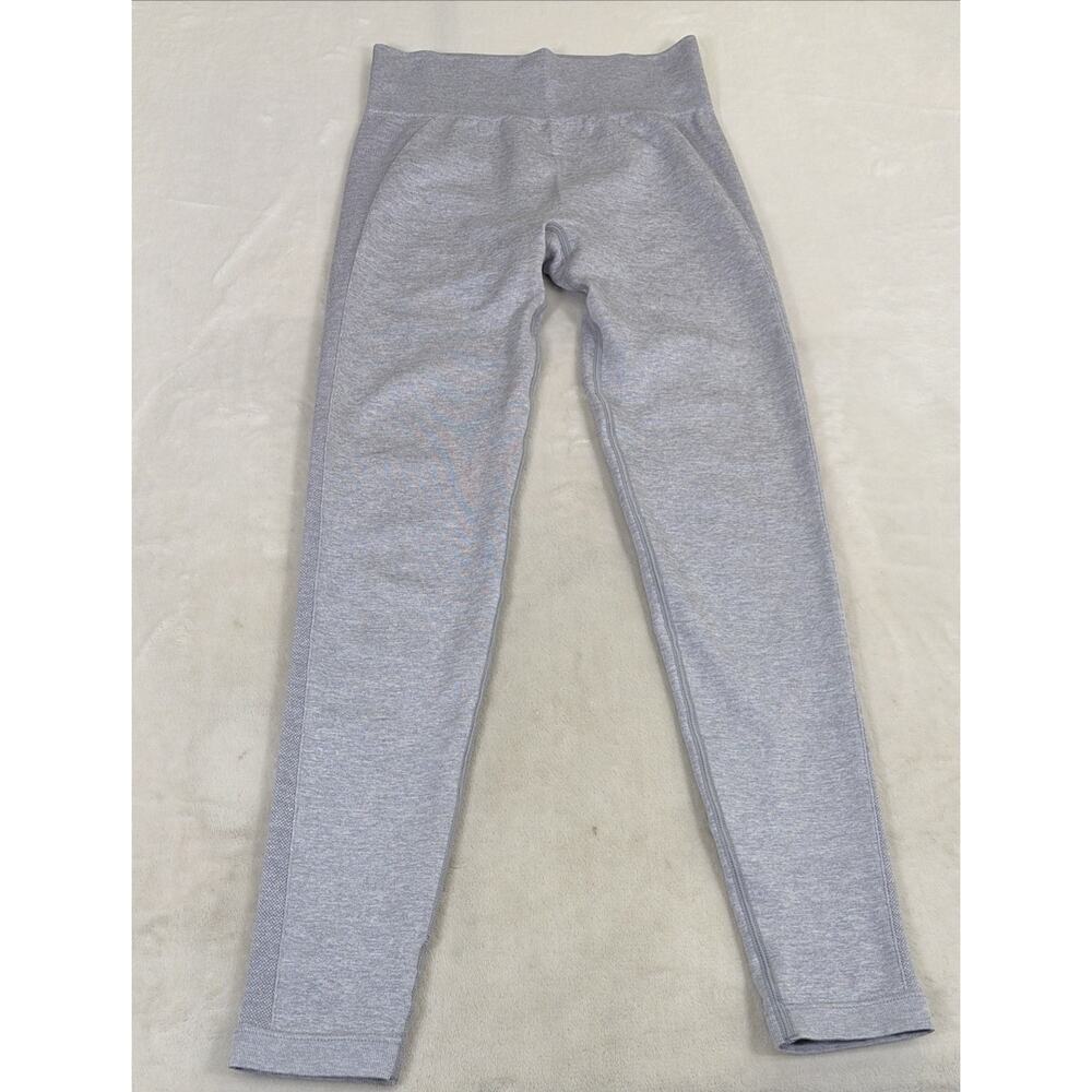 Gymshark Compression Leggings Running Training Pants NO SIZE prpl/gry